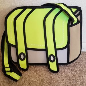 2D Neon Messenger Bag